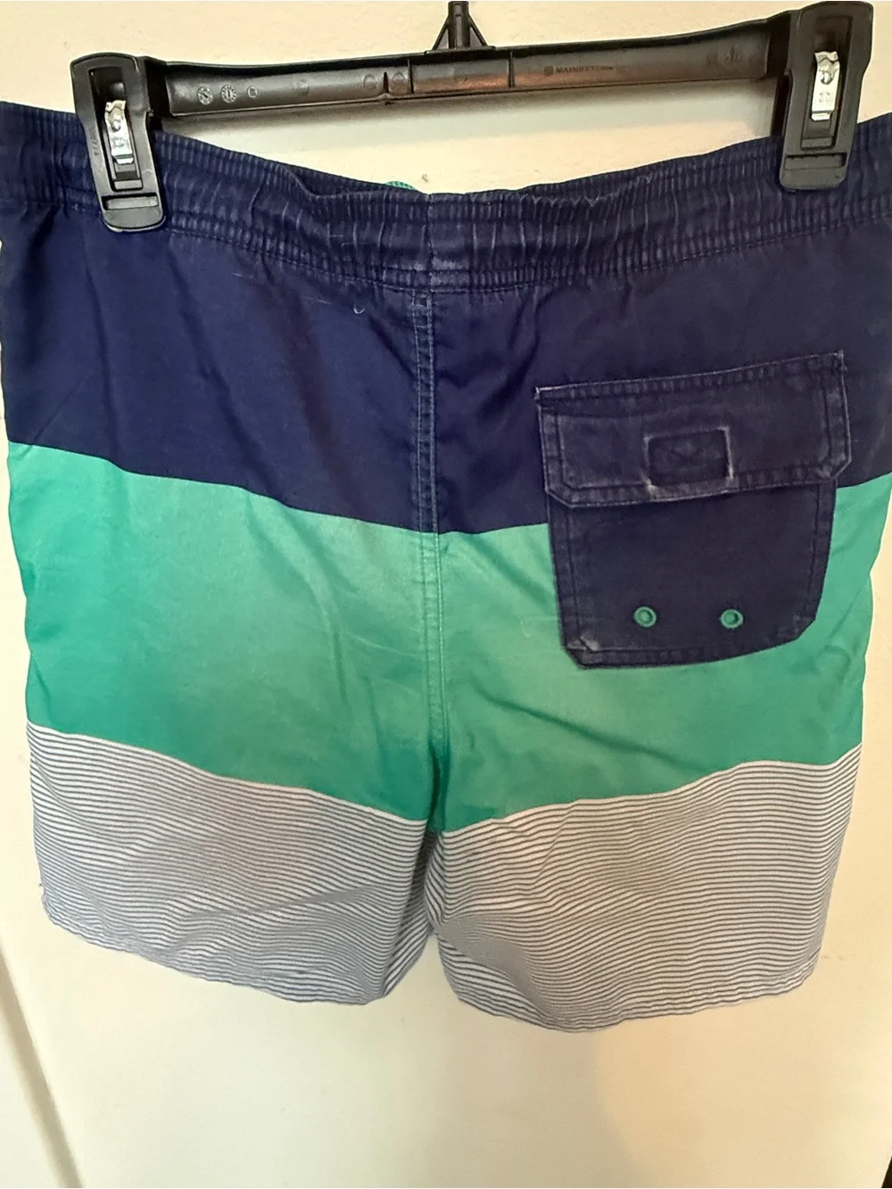 Vineyard Vines Colorblock Swim Trunks - Navy & Teal